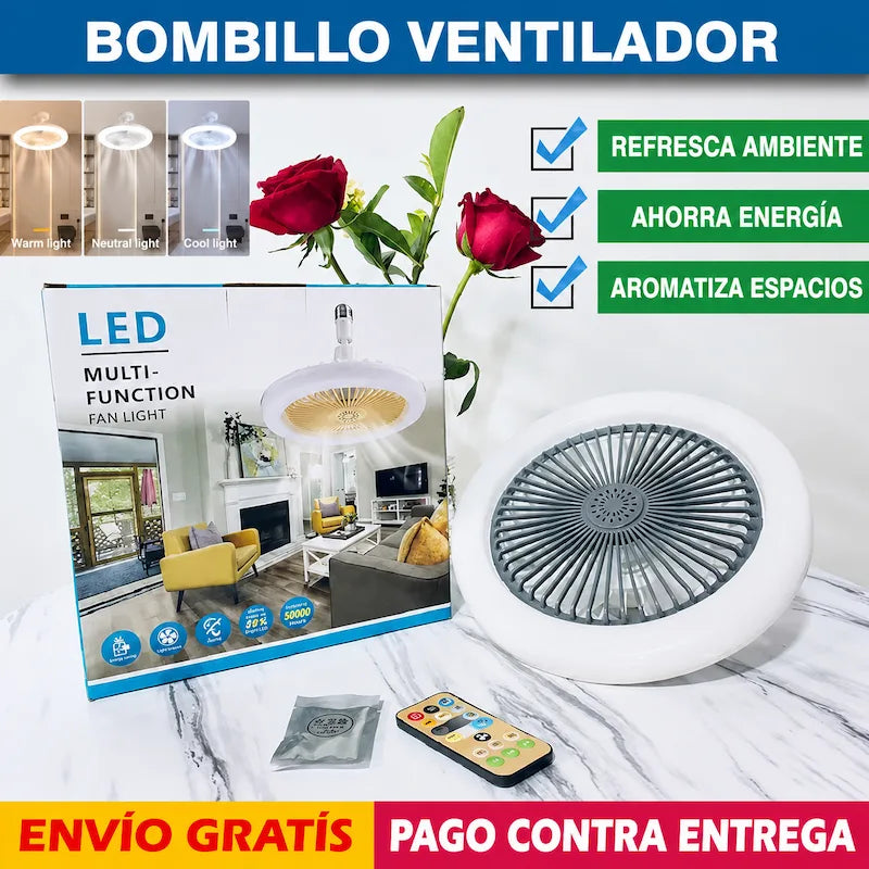 VENTILADOR INTELIGENTE LED 2 EN 1 TURBOMAX™