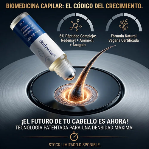 BODYWISE HAIR GROWTH - SÉRUM CAPILAR ANTICAÍDA Y CRECIMIENTO INTENSIVO | ¡OFERTA! COMPRA 1 Y LLÉVATE EL 2° GRATIS!