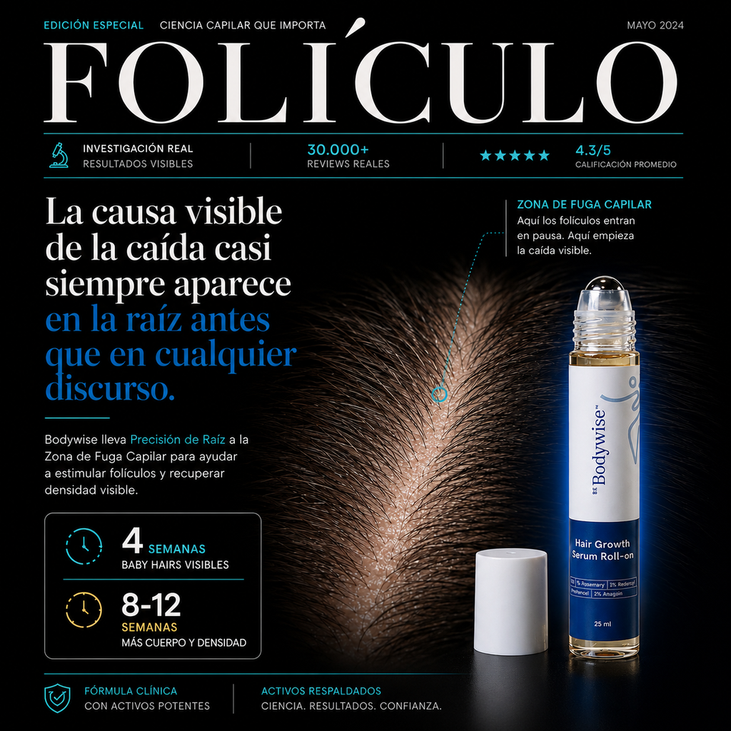 BODYWISE HAIR GROWTH - SÉRUM CAPILAR ANTICAÍDA Y CRECIMIENTO INTENSIVO | ¡OFERTA! COMPRA 1 Y LLÉVATE EL 2° GRATIS!