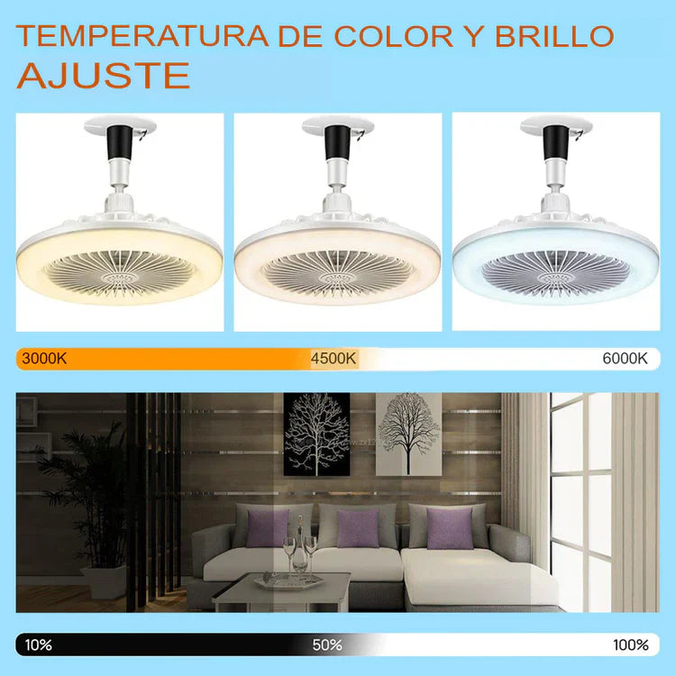 VENTILADOR INTELIGENTE LED 2 EN 1 TURBOMAX™