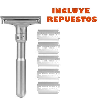 ✨ MÁQUINA DE AFEITAR PREMIUM | 6 NIVELES + 5 CUCHILLAS GRATIS