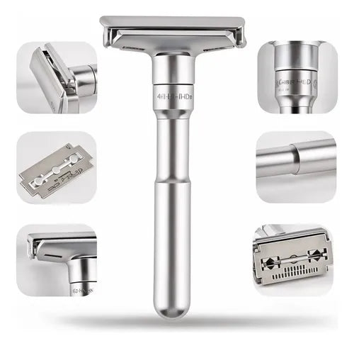 ✨ MÁQUINA DE AFEITAR PREMIUM | 6 NIVELES + 5 CUCHILLAS GRATIS