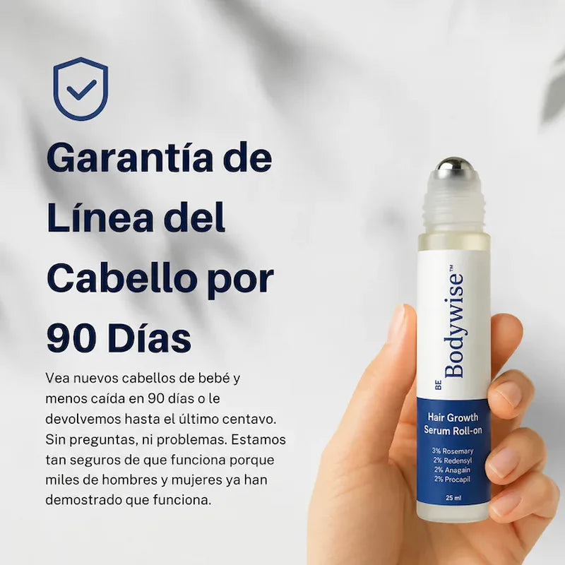 BODYWISE HAIR GROWTH - SÉRUM CAPILAR ANTICAÍDA Y CRECIMIENTO INTENSIVO | ¡OFERTA! COMPRA 1 Y LLÉVATE EL 2° GRATIS!